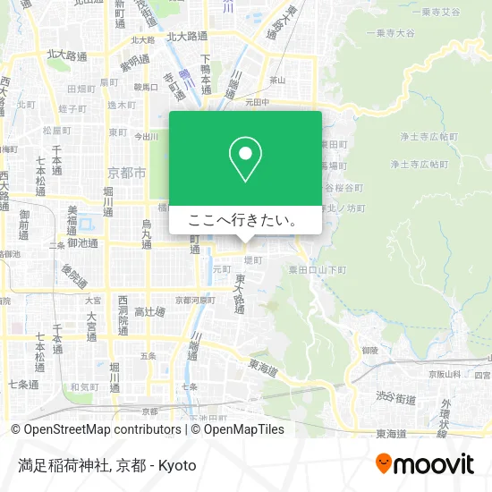 満足稲荷神社地図