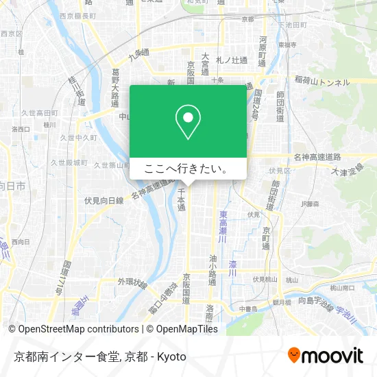 京都南インター食堂地図