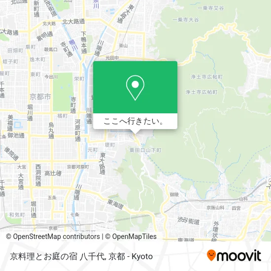 京料理とお庭の宿 八千代地図