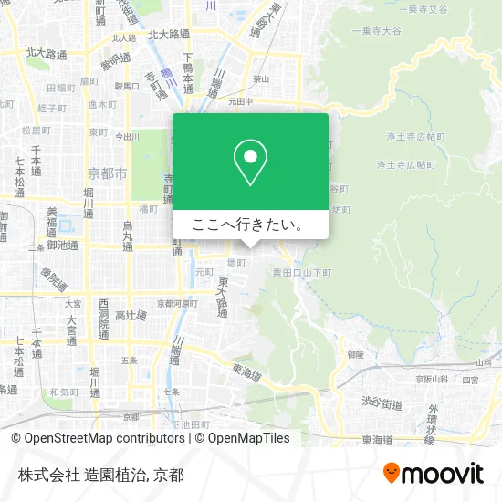 株式会社 造園植治地図