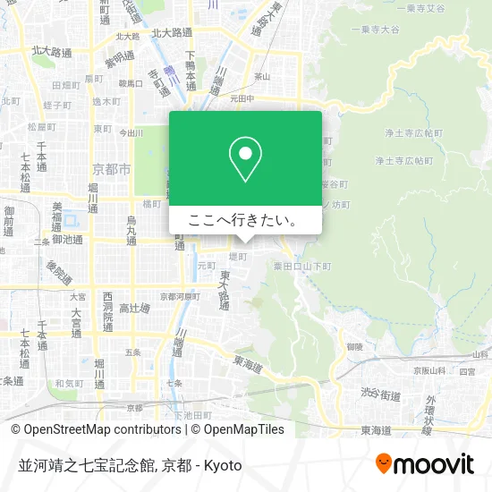 並河靖之七宝記念館地図