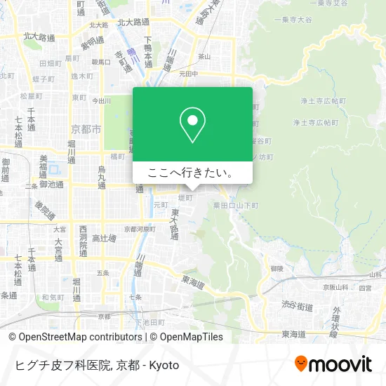 ヒグチ皮フ科医院地図