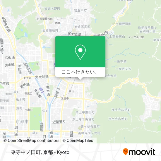 一乗寺中ノ田町地図