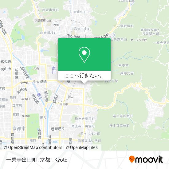 一乗寺出口町地図