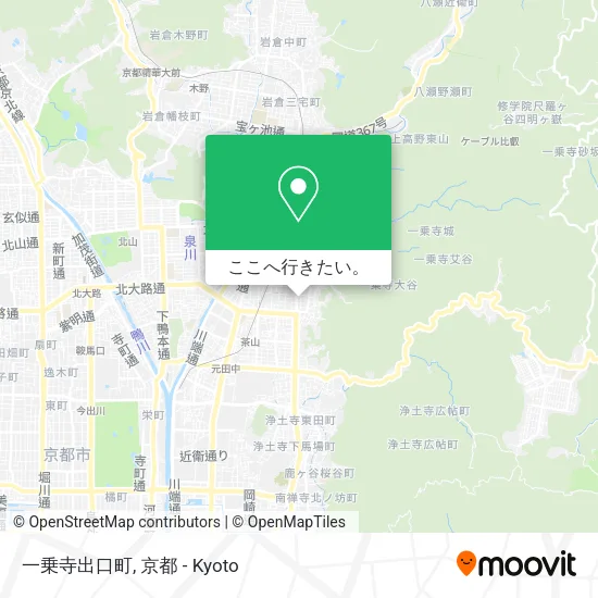 一乗寺出口町地図