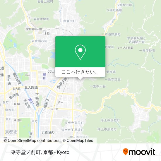 一乗寺堂ノ前町地図