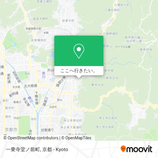 一乗寺堂ノ前町地図