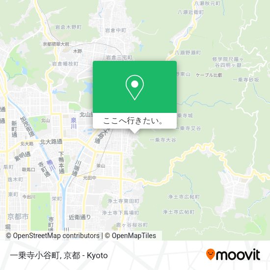 一乗寺小谷町地図