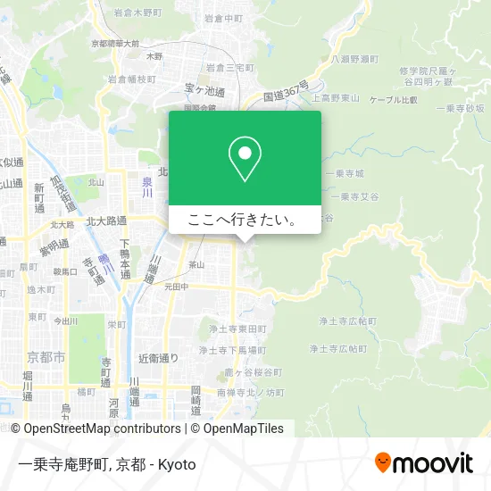 一乗寺庵野町地図