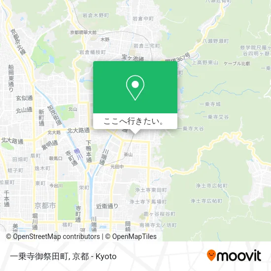 一乗寺御祭田町地図