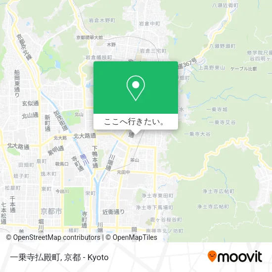一乗寺払殿町地図