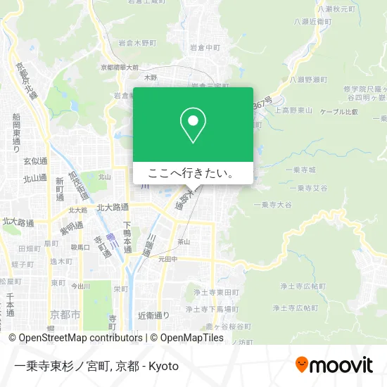 一乗寺東杉ノ宮町地図