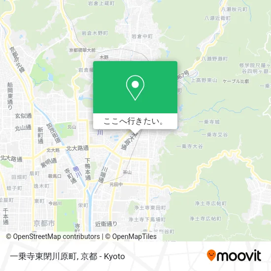 一乗寺東閉川原町地図