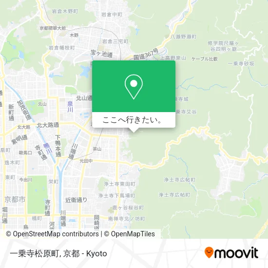 一乗寺松原町地図