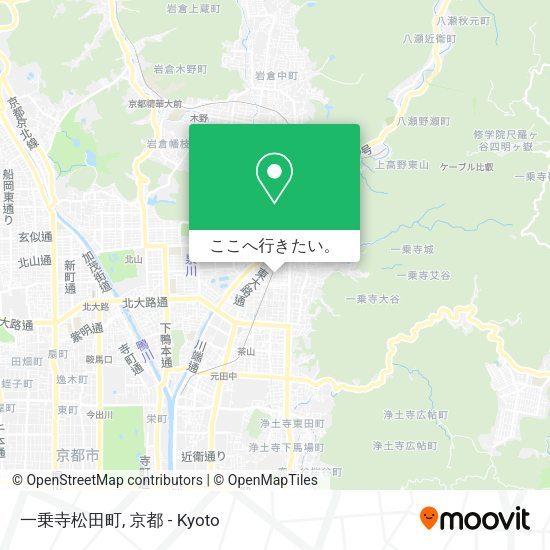 一乗寺松田町地図