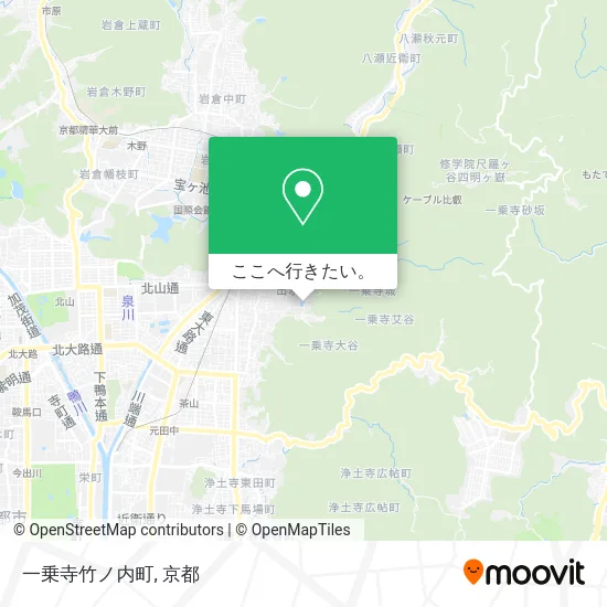一乗寺竹ノ内町地図