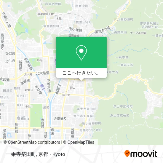一乗寺築田町地図