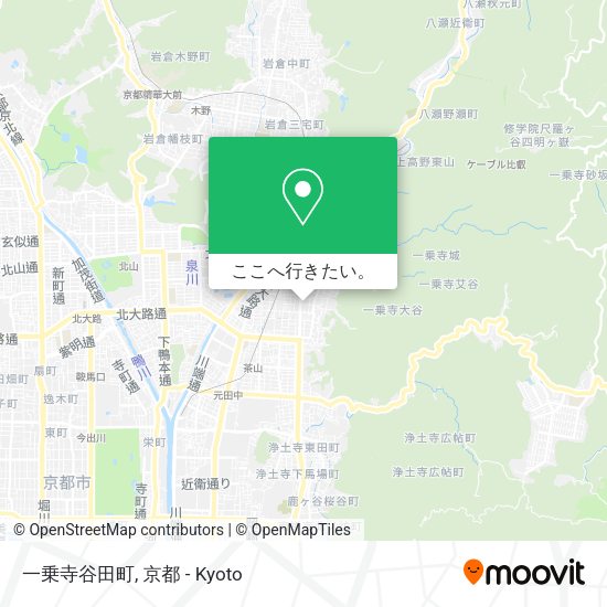 一乗寺谷田町地図