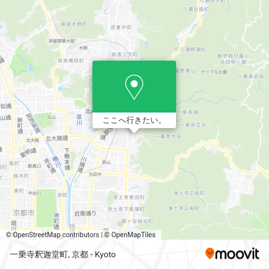 一乗寺釈迦堂町地図