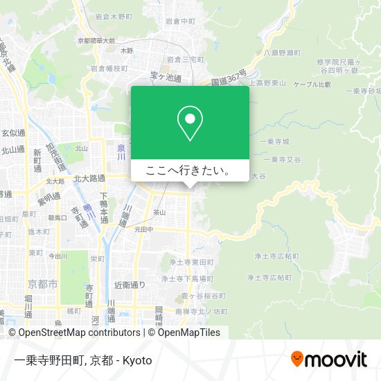 一乗寺野田町地図