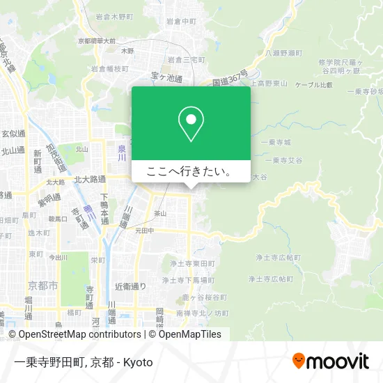 一乗寺野田町地図