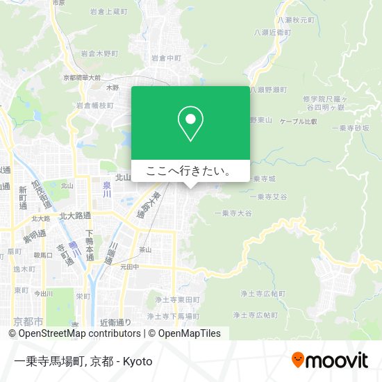 一乗寺馬場町地図