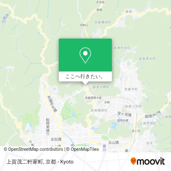 上賀茂二軒家町地図