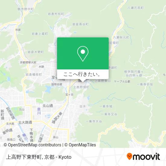 上高野下東野町地図