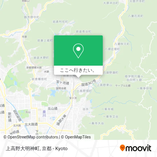 上高野大明神町地図