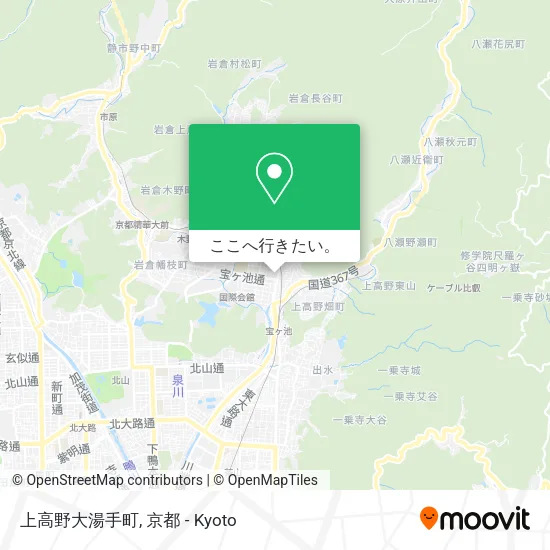 上高野大湯手町地図