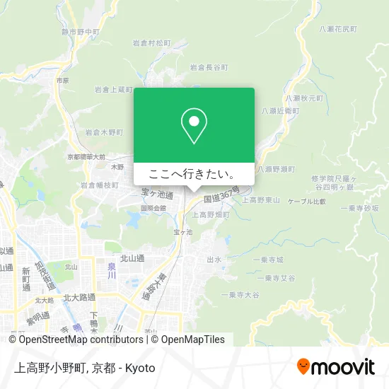 上高野小野町地図