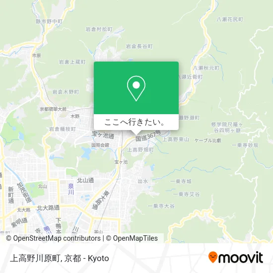 上高野川原町地図