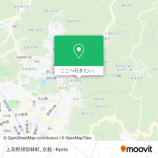 上高野掃部林町地図