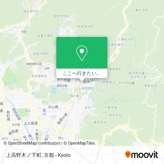 上高野木ノ下町地図