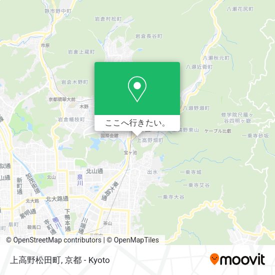 上高野松田町地図