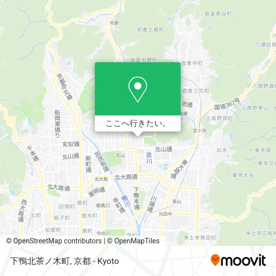 下鴨北茶ノ木町地図