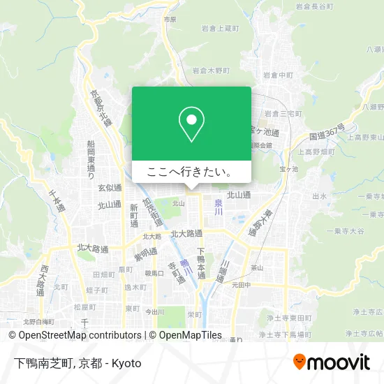 下鴨南芝町地図