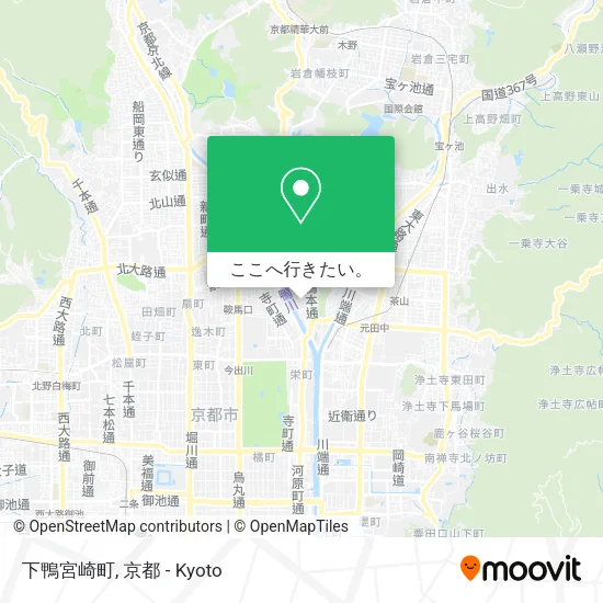 下鴨宮崎町地図