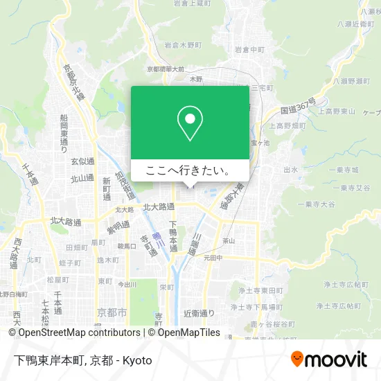 下鴨東岸本町地図