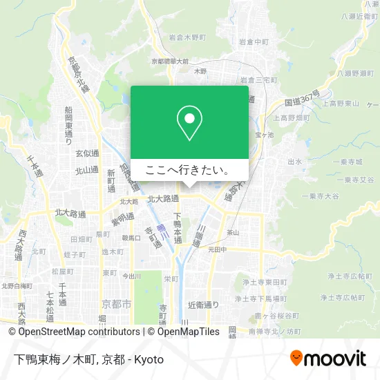 下鴨東梅ノ木町地図