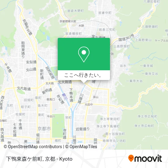 下鴨東森ケ前町地図