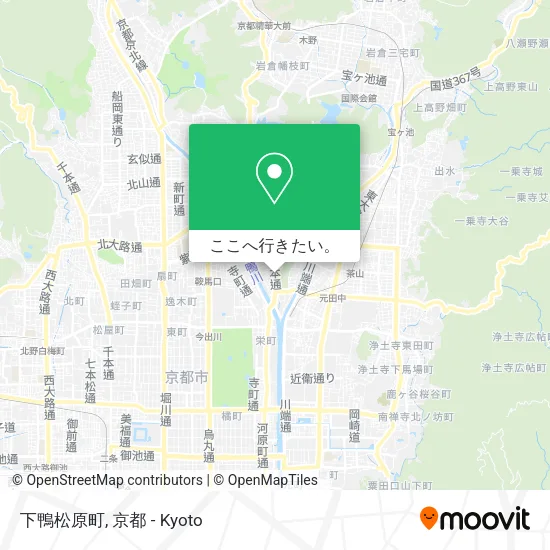 下鴨松原町地図