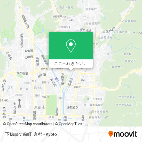 下鴨森ケ前町地図