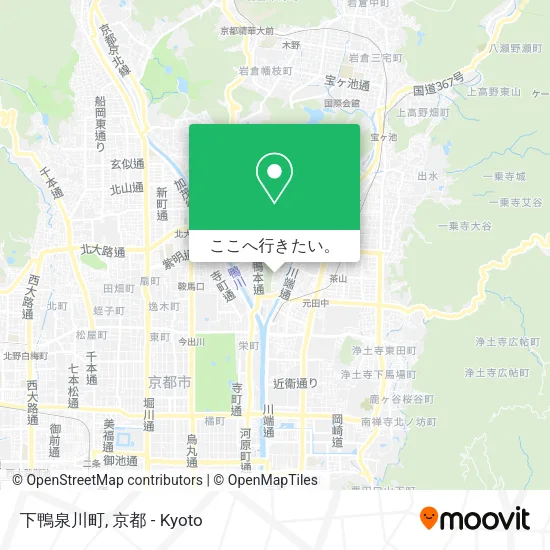 下鴨泉川町地図