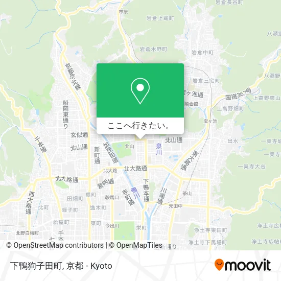 下鴨狗子田町地図