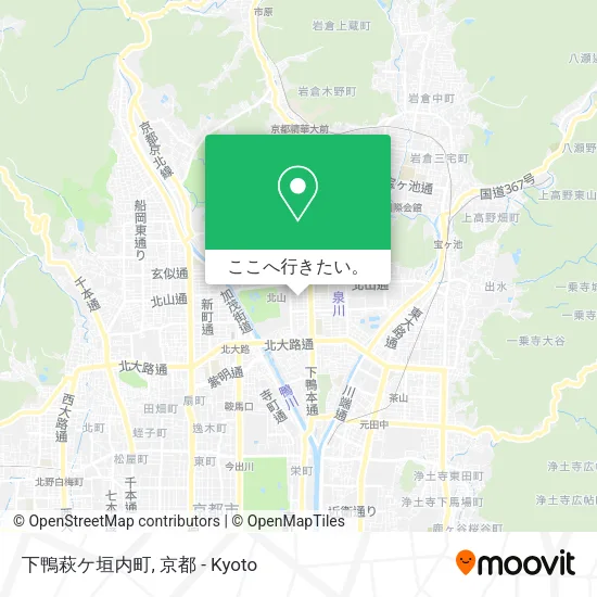 下鴨萩ケ垣内町地図