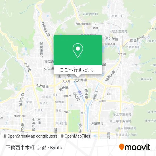 下鴨西半木町地図