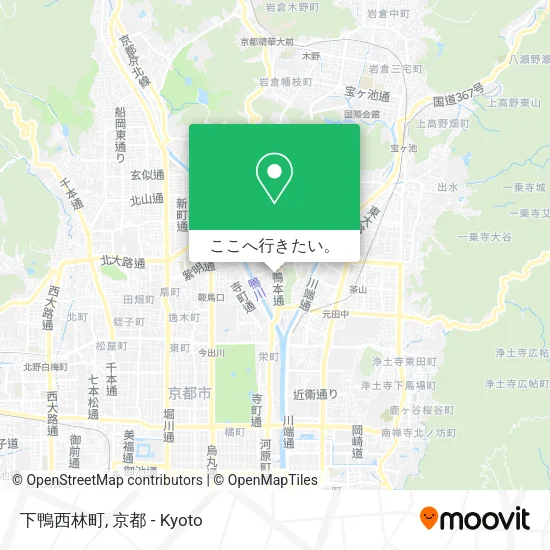下鴨西林町地図