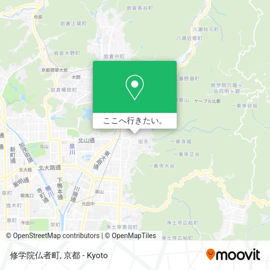 修学院仏者町地図