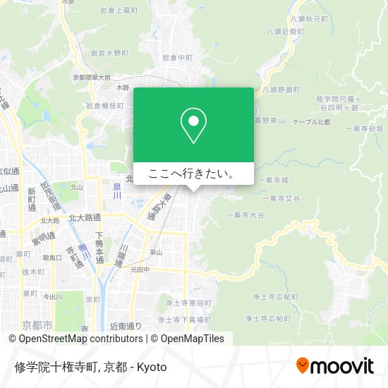 修学院十権寺町地図